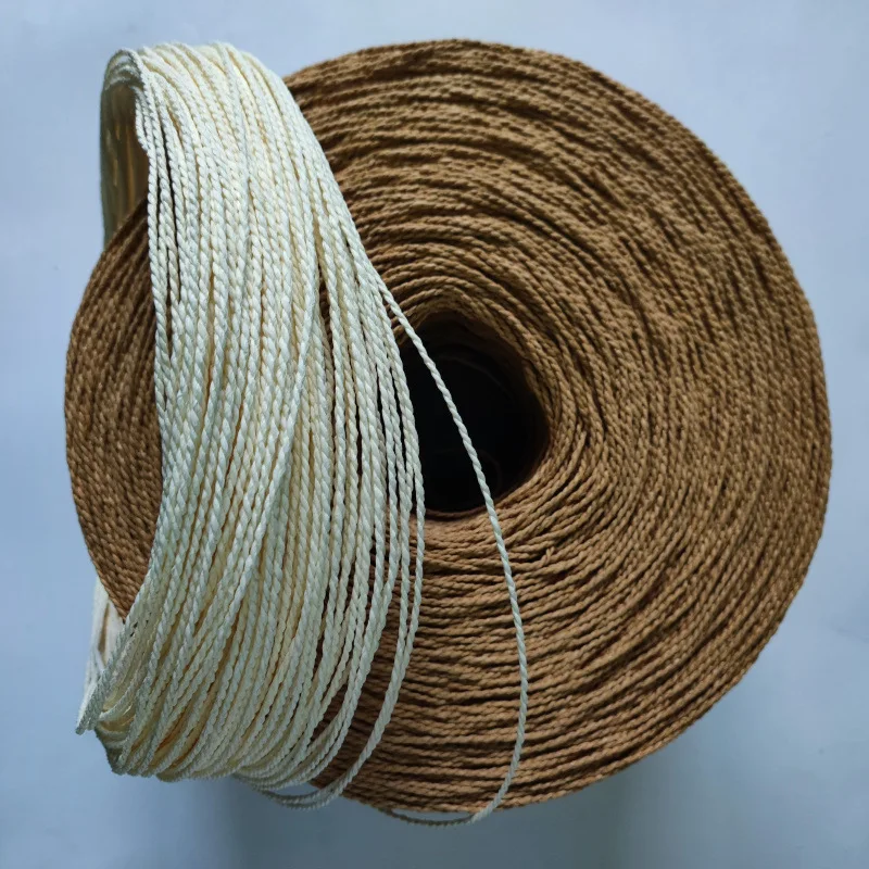 200 Meters Two Strands Of Paper Rope 2.5mm Cake Box Tying Rope Primary Color Double Strand Fried Dough Twists Paper Rope