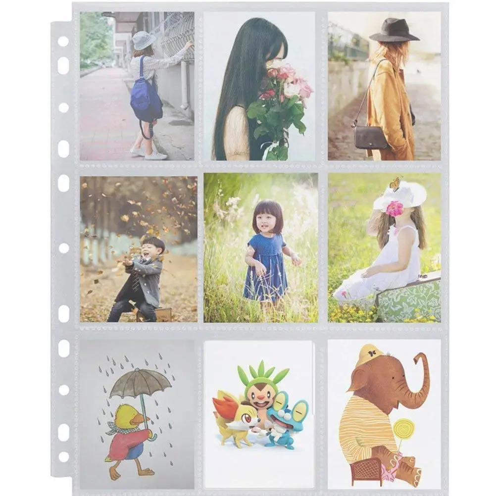

20Pcs Photo Album Refills Transparent Sleeves Exquisite Craftsmanship for Wedding Engagement Graduation Albums