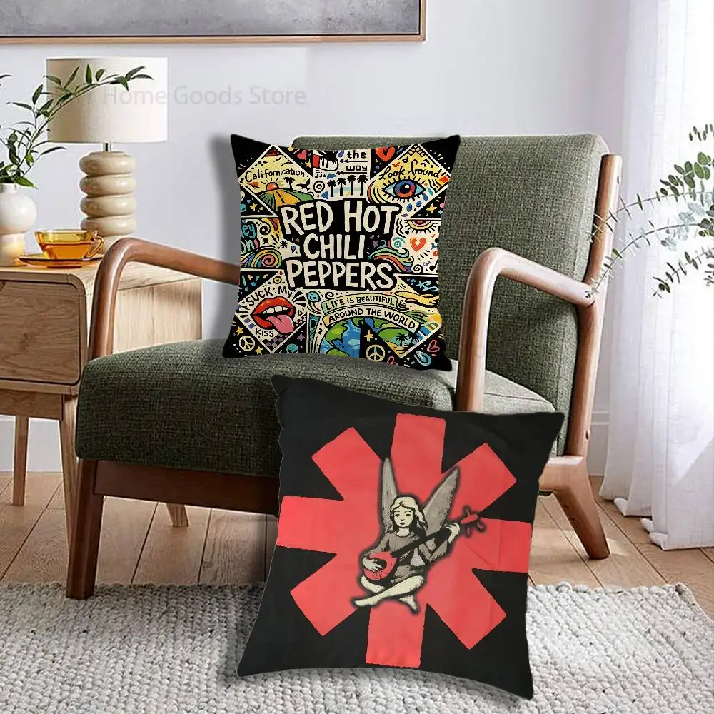 RED HOT Band C-Chili P-Peppers Gifts PillowCase Sofa Cushion Cover Suitable For Home Bedroom Room custom Decor