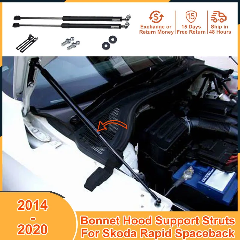 

2014-2020 Bonnet Hood Lift Support for Skoda Rapid Spaceback 2015 2016 2018 2019 Accessories Strut Bars Damper Shock Absorber