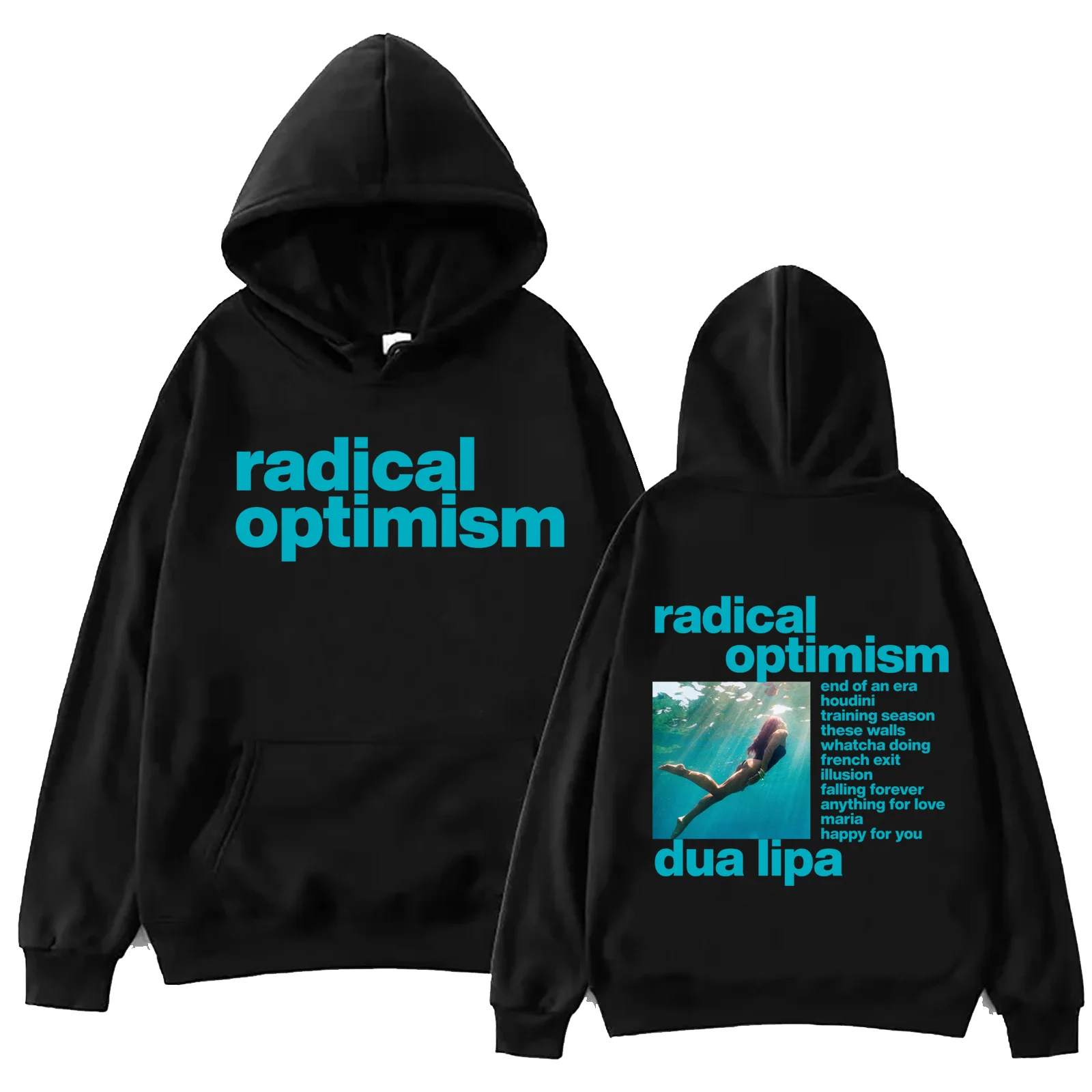 Dua-Lipa Radical Optimism 2024 Hoodie Harajuku Hip Hop Pullover Tops Man Woman Sweatshirt