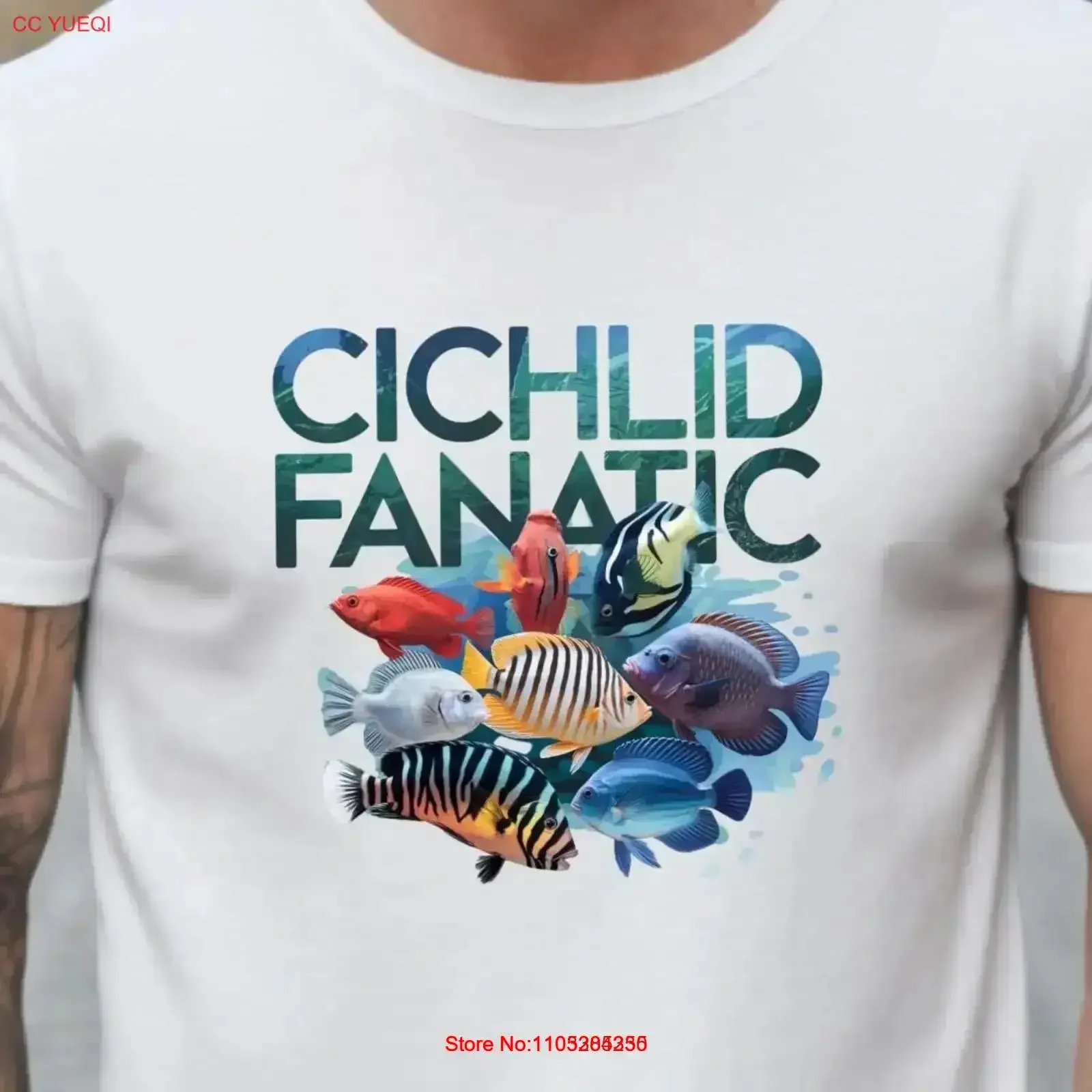 Cichlid Fanatic T Shirt Vibrant Fish Lover Perfect for Aquarium Enthusiasts Keepers Sizes Available vintage Washed homme Unisex