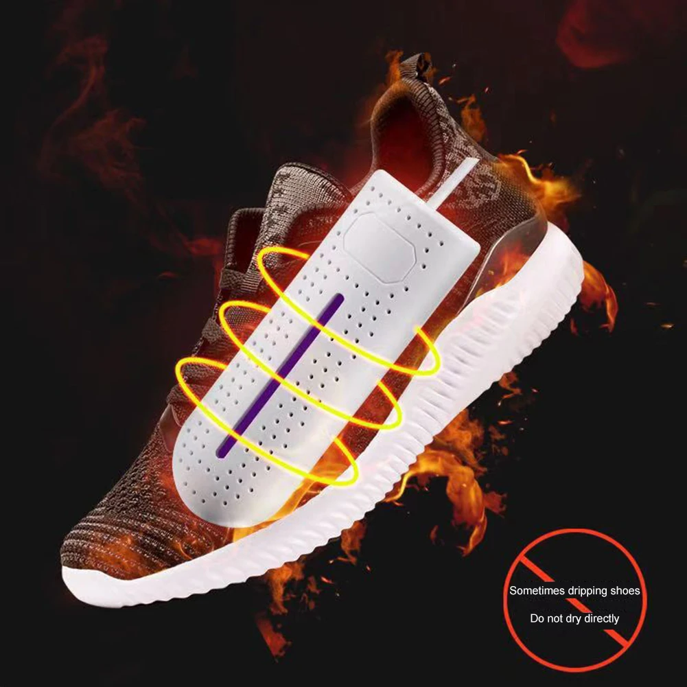 Folding Foot Warmer Heater Adjustable Deodorizer Dehumidify Device with Light USB Charging for Shoes/Gloves/Hats/Socks/Ski Boots