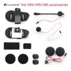 Kit de Audio y micrófono Original para Vimoto V8S V9S V9X, intercomunicador para casco, Base de auriculares, accesorios para micrófono