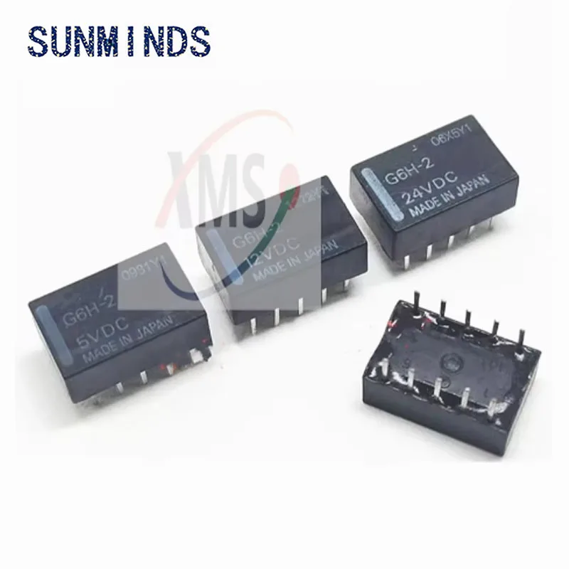 5pcs G6H-2-5VDC G6H-2-12VDC G6H-2-24VDC G6H-2 5V 12V 24V 10-pin 1A two-switch two-close signal Relay