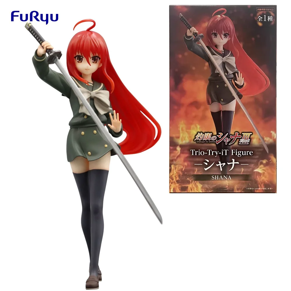 FuRyu Original Trio-Try-iT Shakugan No Shana Shana Anime Action Figure Toys For Boys Girls Kids Children Birthday Gifts Model