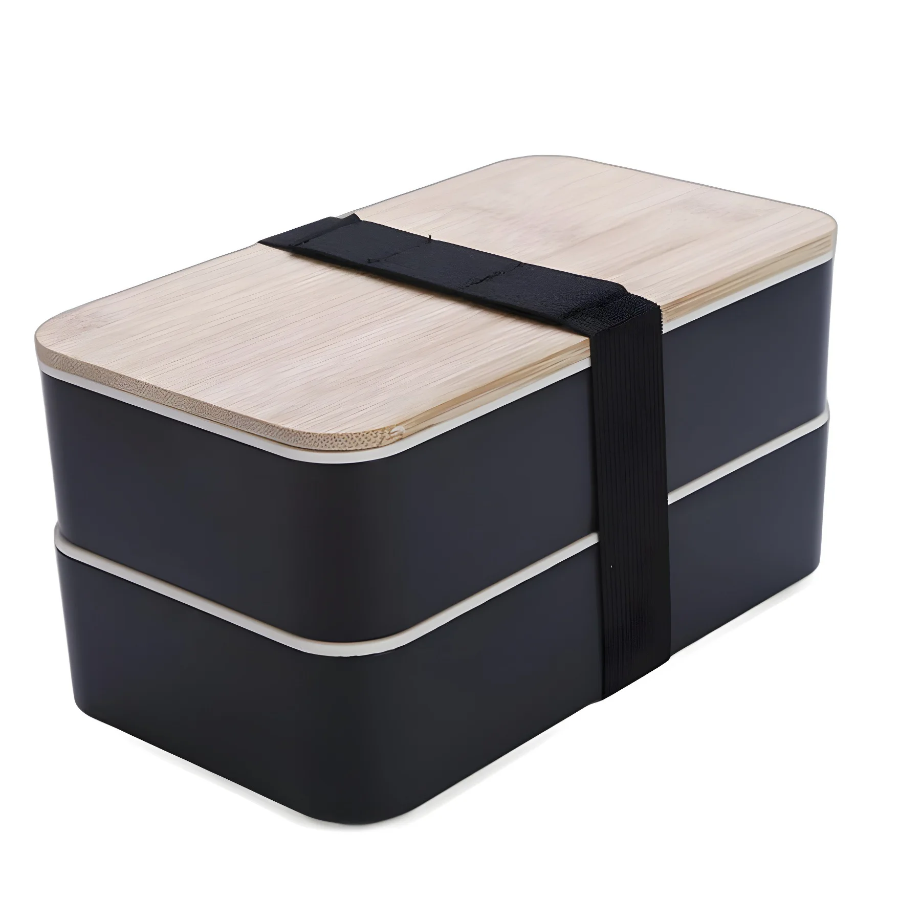 

In 2024, the hot sale of 1200ml double-layer leakproof children's bento lunch with bamboo and wood lid
