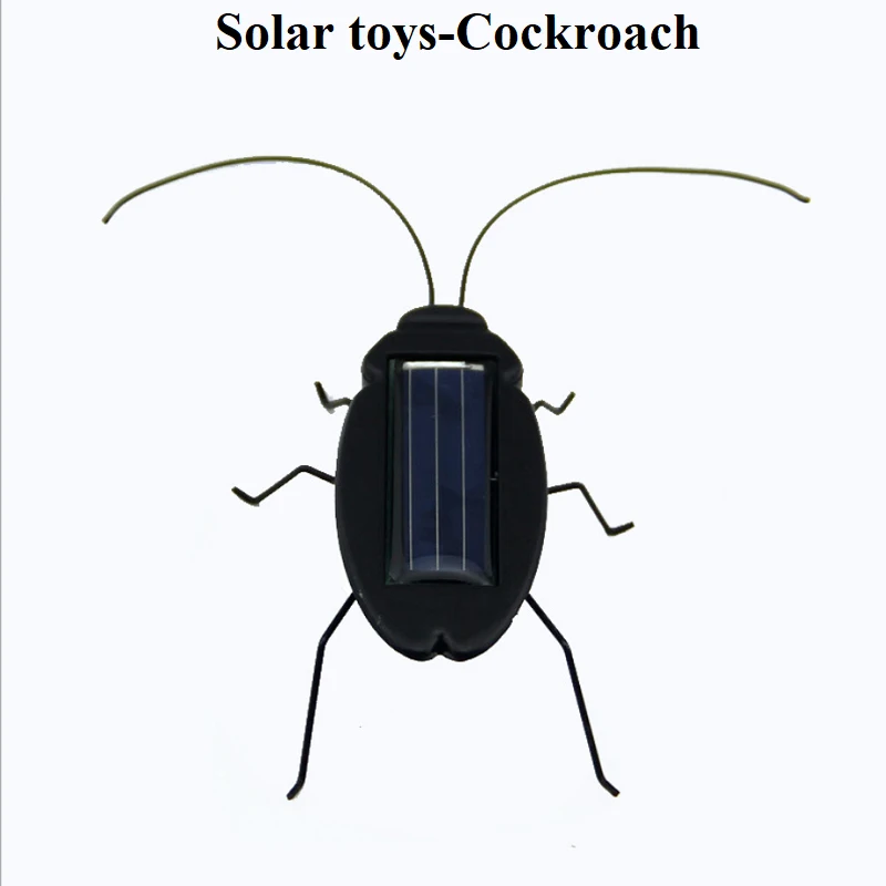 2023 Hot Creative Solar Cockroaches Educational Solar Powered Cockroach Robot Toy Gift Puzzle Funny Solar Toys For Kids