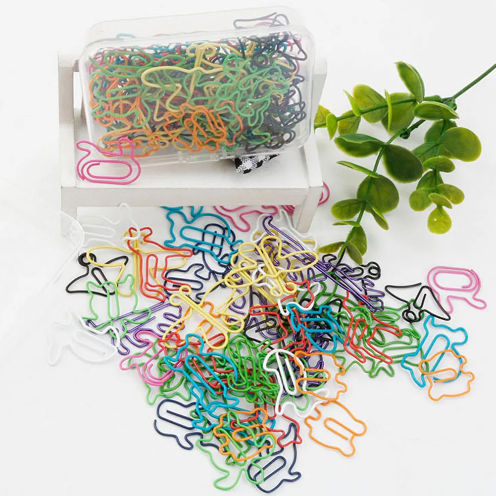 

60 Pcs Animal Shaped Paper Clips Cartoon Office School Supplies Multicolored Stationery Gifts Kids Desk Accessories