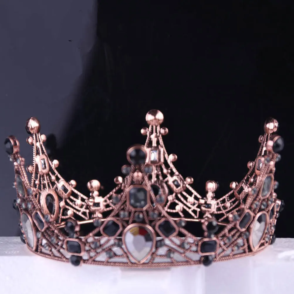 

1Pc Premium Alloy Crown Cake Topper Tiara Dessert Decor Ornament Bridal Headdress Accessory Party Supplies For Wedding Birthday