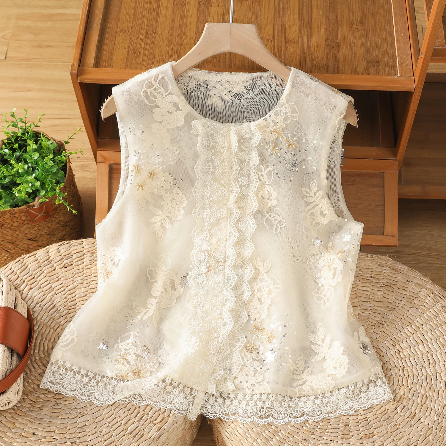 سليم صالح تنفس رقيقة المرأة irt عادية Faionable أوائل الخريف جديد Sle فضفاض الدانتيل تقليم متجدد الهواء أعلى فام ملابس علوية #1