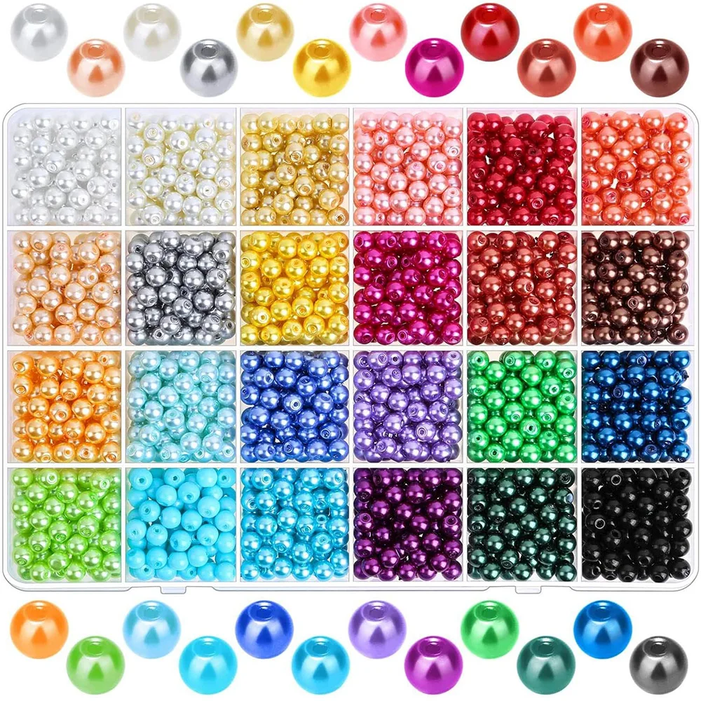 3m 4m 5mm 6mm 8mm 10mm 12mm perlas acrílicas coloridas cuentas espaciadoras para hacer pendientes collar pulsera joyería DIY artesanía
