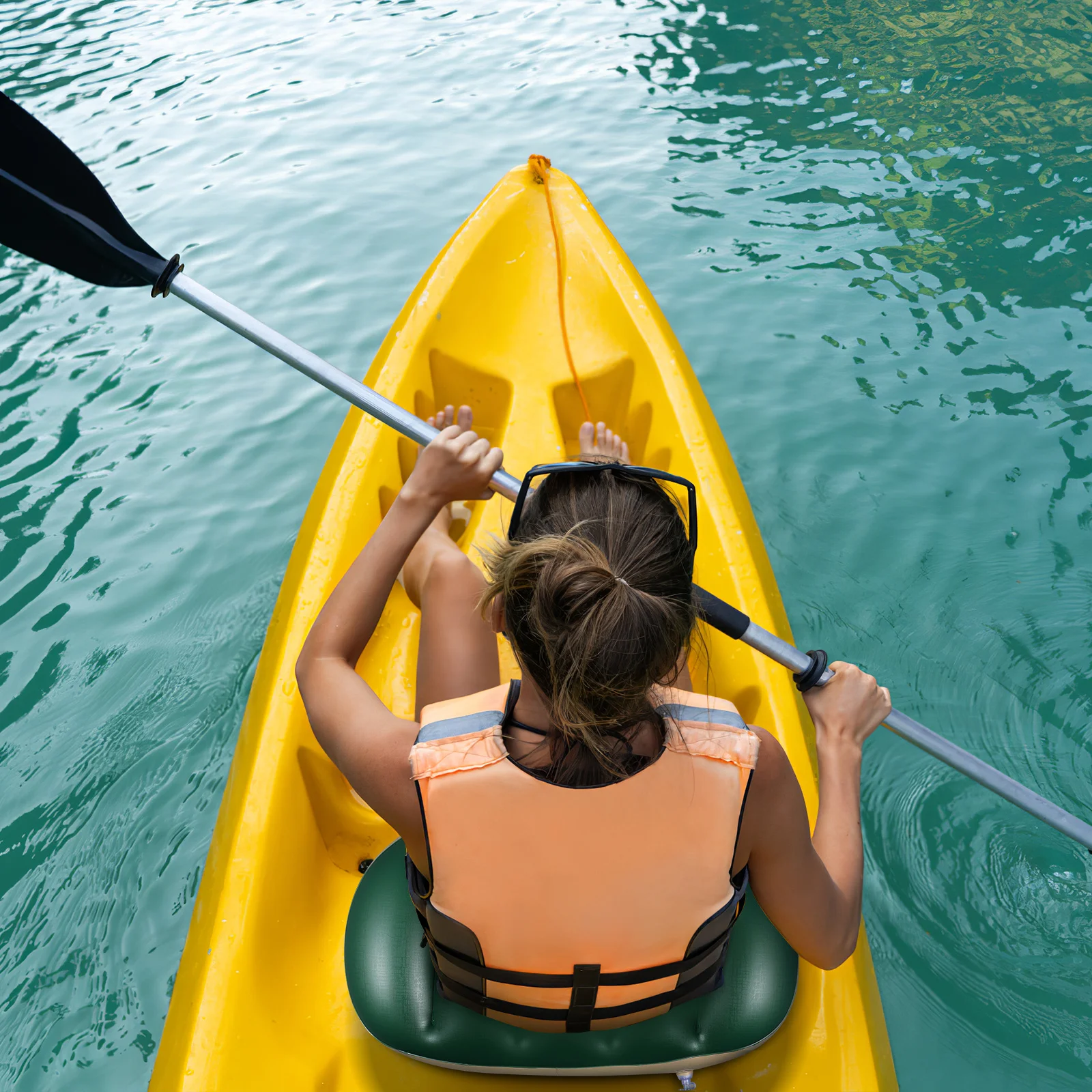 

2Pcs PVC Fishing Pad Pressure Relieving Gel Cradles Bones Tailbone Relief Universal Fit Easy Install Green Fishing Seat Pad