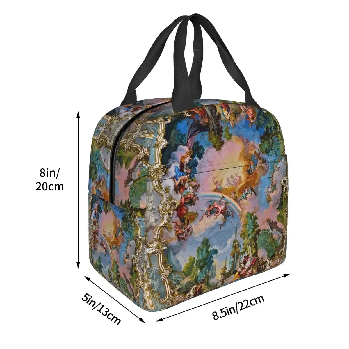 Nymphenburg Palace Fresco Helios In The Sun Chariot Francois Boucher Insulated Lunch Bag Food Boxes Thermal Lunch Box Tote