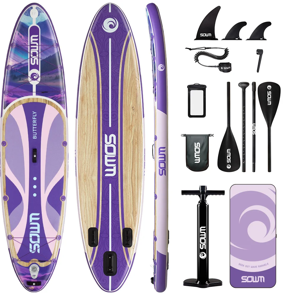 11 ft x 33 in x 6 in Fishing Stand Up Paddle Board with Accessories