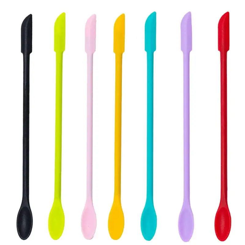 Mini Silicone Spatula Spoon Wax Seal Spatula Double Sided Silicone Spoon Silicone Pastry Spatula Cake Cream Home accessories