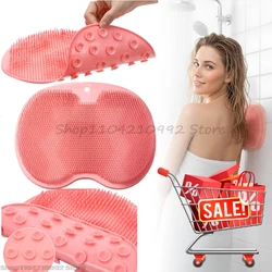 Exfoliating Foot Brush and Back Scrubber Anti-Slip Suction Cup - Deep Cleansing and Exfoliating Tool for Body Dirt Removal