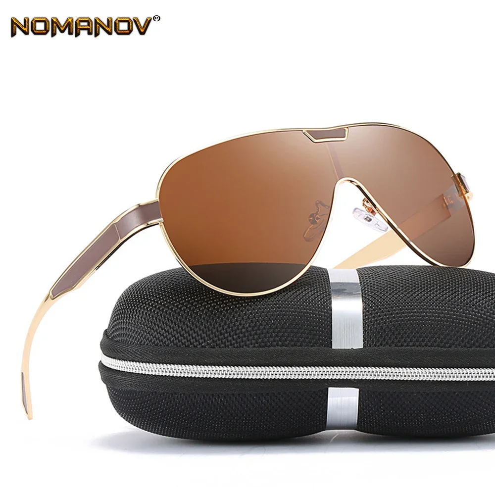 

Summer Style Oversized Siamese Polarized Lenses Black Brown Sunglasses Men Women Polarized Sun Glasses Shopping Party