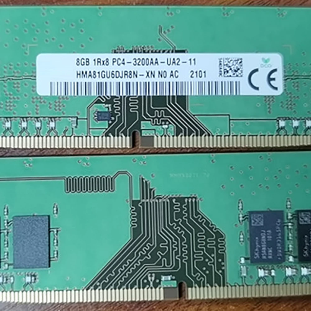 Imagem -04 - Memória Ram para sk Hynix 8gb Ddr4 3200mhz 1rx8 Pc43200aa Hma81gu6djr8n-xn Desktop Pcs