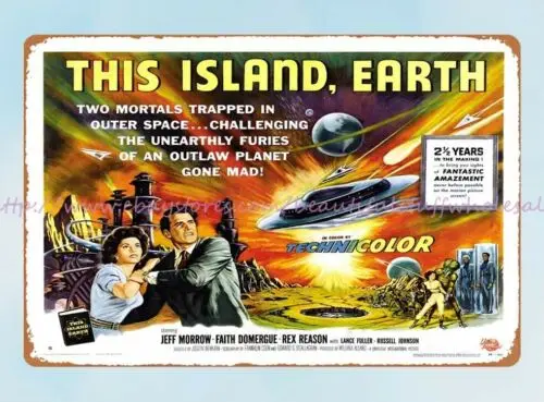 This Island Earth 1955 American Science Fiction Film apk Movie Metal Tin Sign