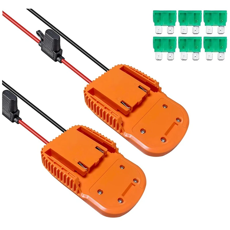 2 Stuks Power Wheels Adapter Voor Ridgid Aeg 18V Hyper Batterij Dock Power Connector Voor Diy Rc Speelgoed auto Vrachtwagen