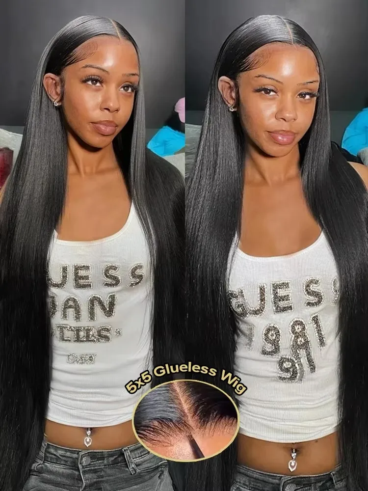 Mossily 220% Density 13x4 13x6 Lace Frontal Wig Straight HD Transparent Lace Brazilian Human Hair Wig 360 Lace Natural Color Wig