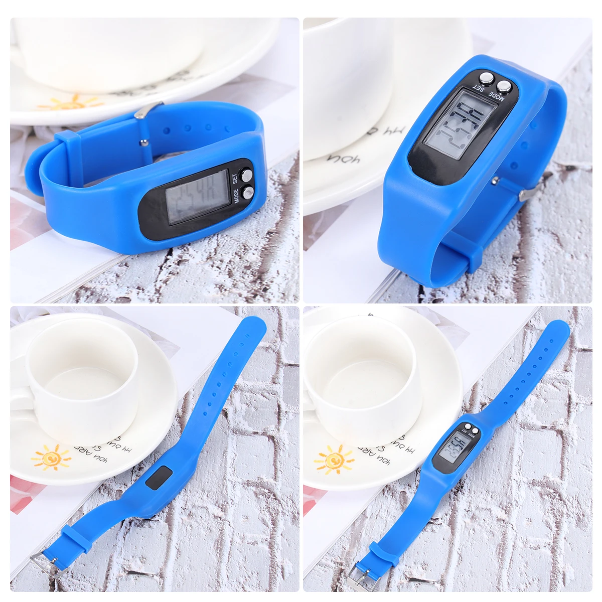 

Pedometer Watch Sports Bracelet Waterproof Health Tracker Digital Calorie Counter Step Mileage Monitor Fitness Time Display