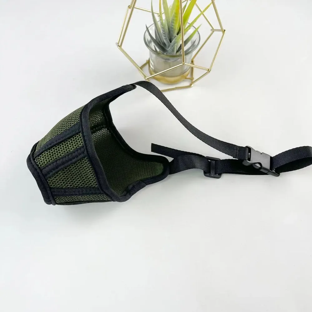 

Breathable Dog Muzzle Mask Anti-Eating Adjustable Anti-Biting Mask Elastic Dog Mesh Mask Accidental Ingestion Prevention