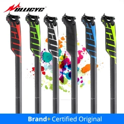 ULLICYC Seatpost Carbon MTB Bicycle Seat Offset 20mm Bike Seat Post 27.2/30.8/31.6 Seat For Bicycle Length 350/400mm