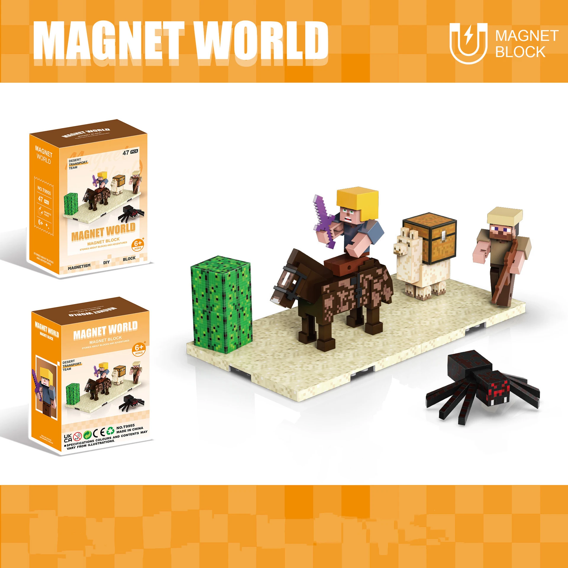 Magnetic Blocks Sets Kid Building Toys Build Mine Magnet World Model for Boys Girls STEM Montessori Sensory Cubes Toddlers Gifts