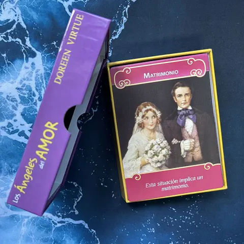 Nuevo Los Angeles del amor : Cartas Oráculo en Español |   Baraja de 44 cartas + Guía en PDF |   Tamaño grande 12x8,7cm |