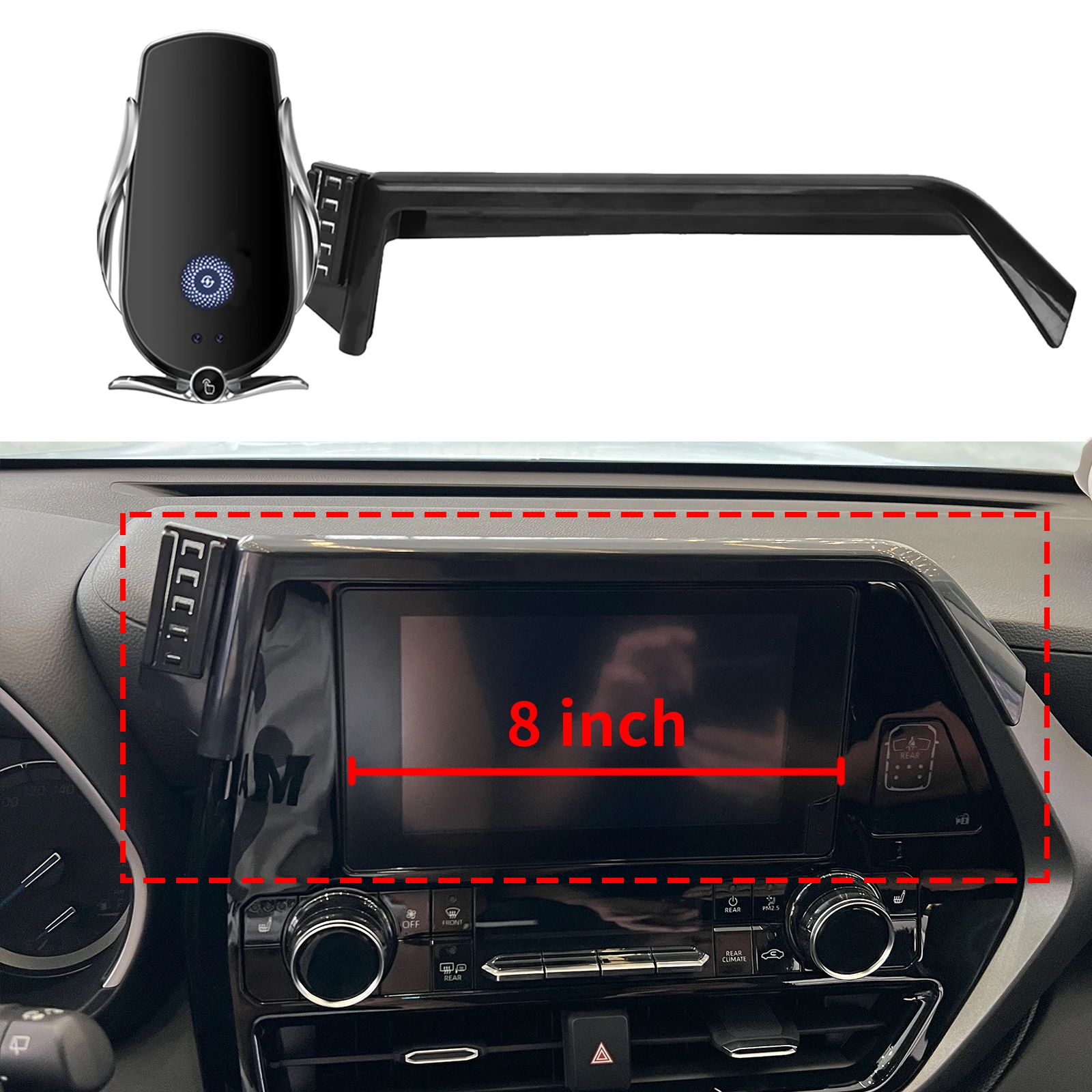 

Подходит для Toyota Highlander Kluger 2020-2023 XU70, антивибрационная основа для экрана, держатель для телефона, подставка для крепления ​ ​ Выделенный автомобиль ​ ​ аксессуары