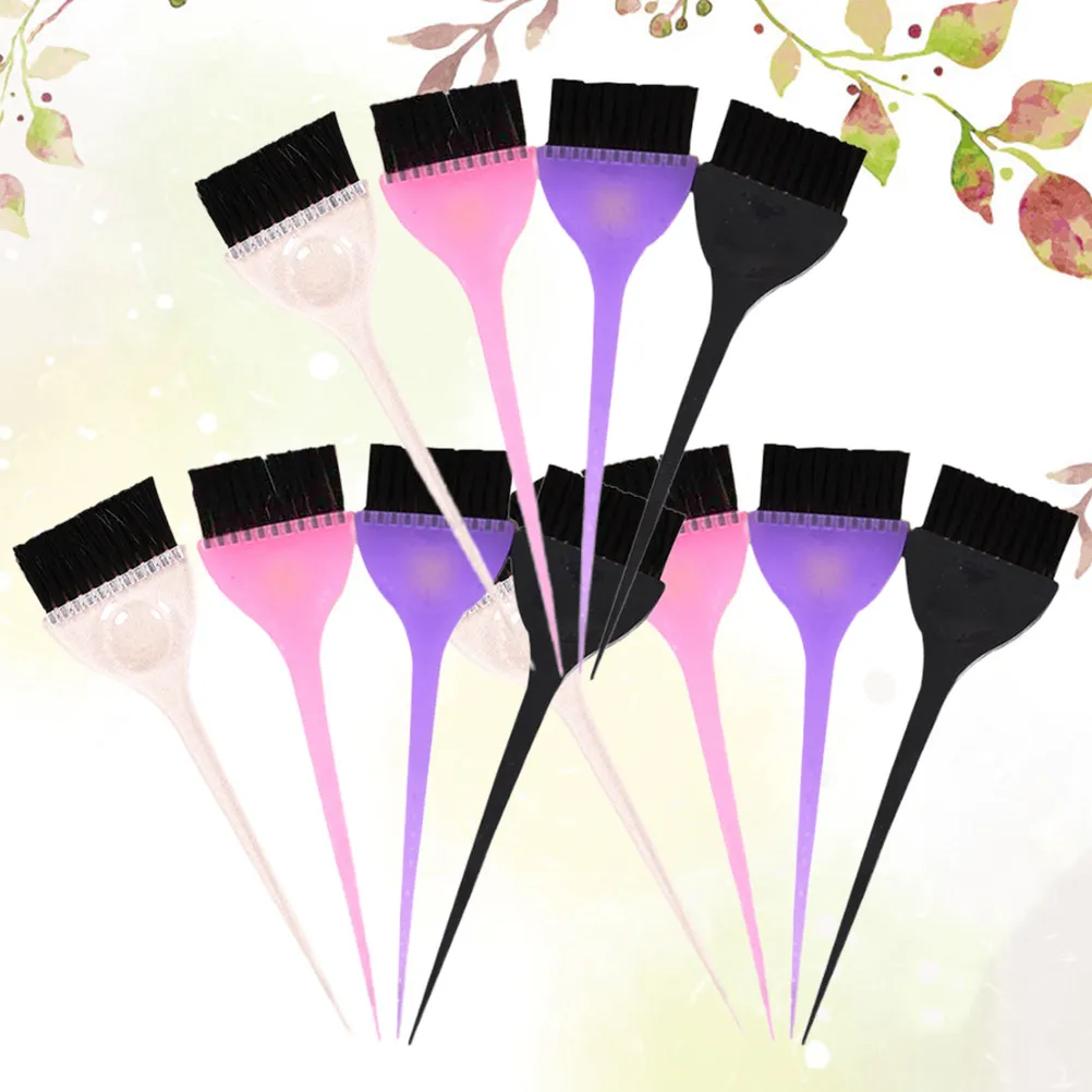 12 Pcs Brush for Hair Color Detangler Curly Brushes Salon Application Applicator