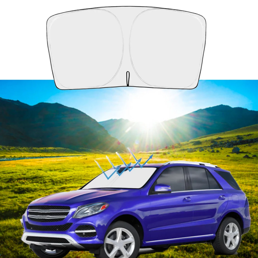 Front Windshield Sun Shade For Mercedes Benz GLE Class 2016-2019 Sunscreen UV Protector Parasol Car Summer Sunshade Accessories