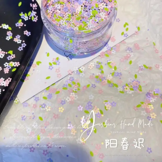 6g/box Small  Flower Sequin 3D Nail Decoration  Nail Art Decoration Glitter Nails Accessories  eauty Salon Nail