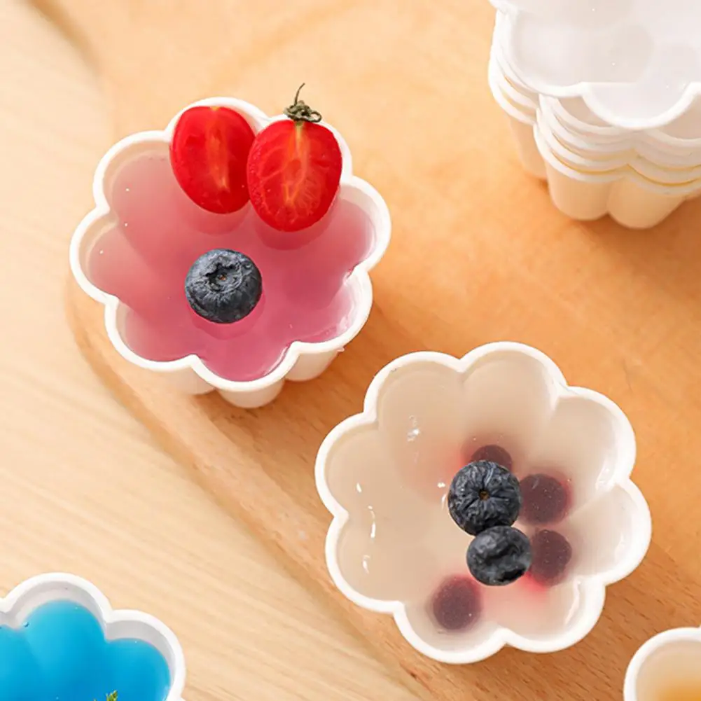 Miniature Dessert Molds Special Occasion Baking Tools Miniature Flower Shaped Pudding Tart Egg Tart Molds for Baking for Home