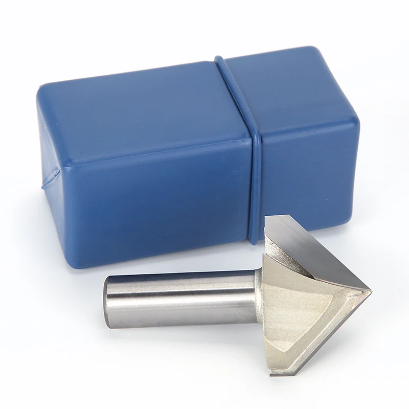 HUHAO V Type Milling Cutter Wood Woodworking Milling Cutter Carbide CNC Mechanical Tools Engraver V Bit V Carving Cutter Tools