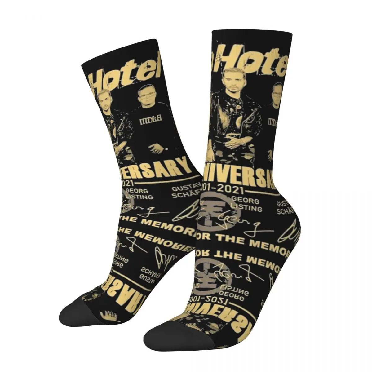 

Winter Warm Harajuku Unisex Tokio Hotel Band Socks Heavy Metal Non-slip Skateboard Socks