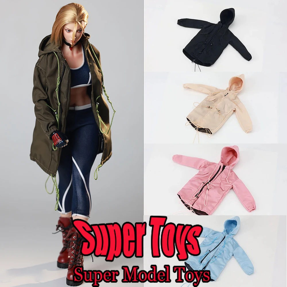 

JO25X-10 масштаб 1/6, женская одежда солдата, повседневное трендовое пальто, однотонная свободная куртка, подходит для 12-дюймовой экшн-фигурки, модель куклы