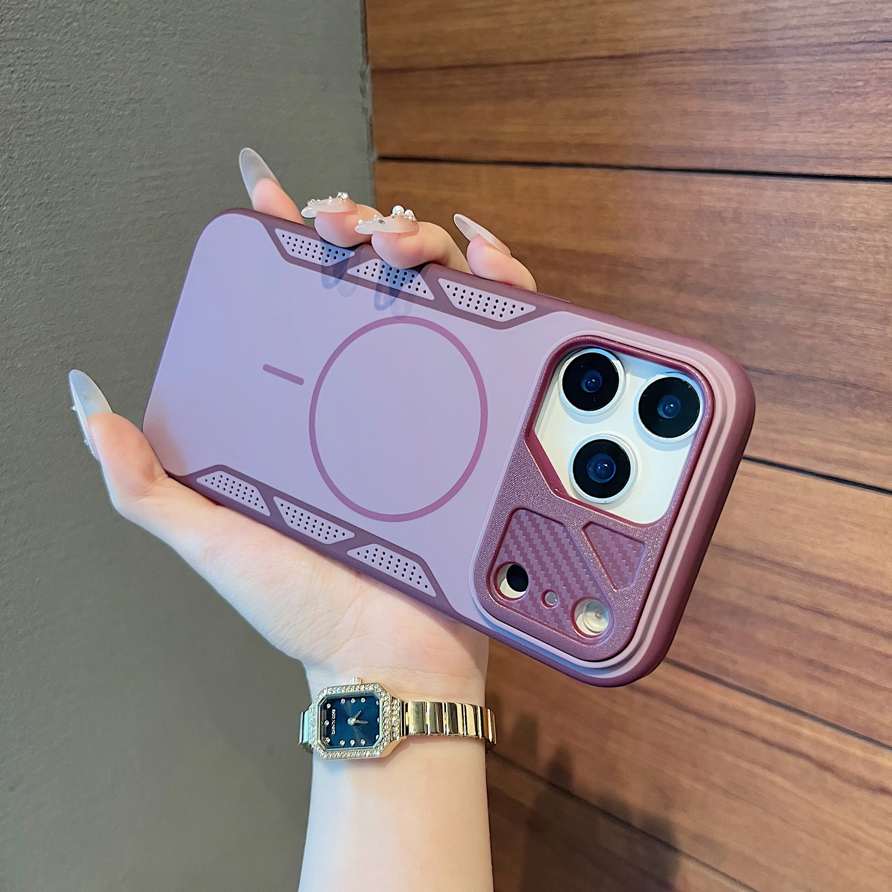 Area Rug - Funda Magnética para Teléfono con Revestimiento