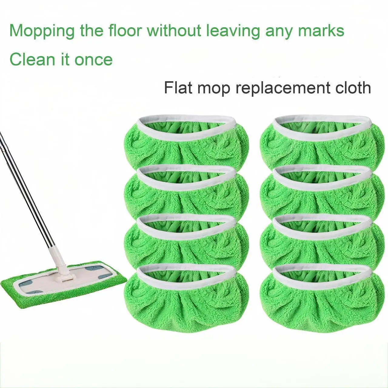 3 قطع من قماش الممسحة المسطح للغسيل المنزلي، وسادة غطاء قماش بديلة للممسحة المسطحة القابلة لإعادة الاستخدام