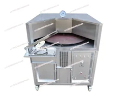 Commercial rotating flat naan bake making electric gas tandoor lebanese chapati arabic roti pita bread oven other snack machines