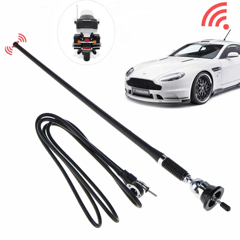 Antenne de toit de voiture avec base rotative, antenne aérienne de signal d'amplification de modulation d'amplitude/fréquence pour autoradio 16