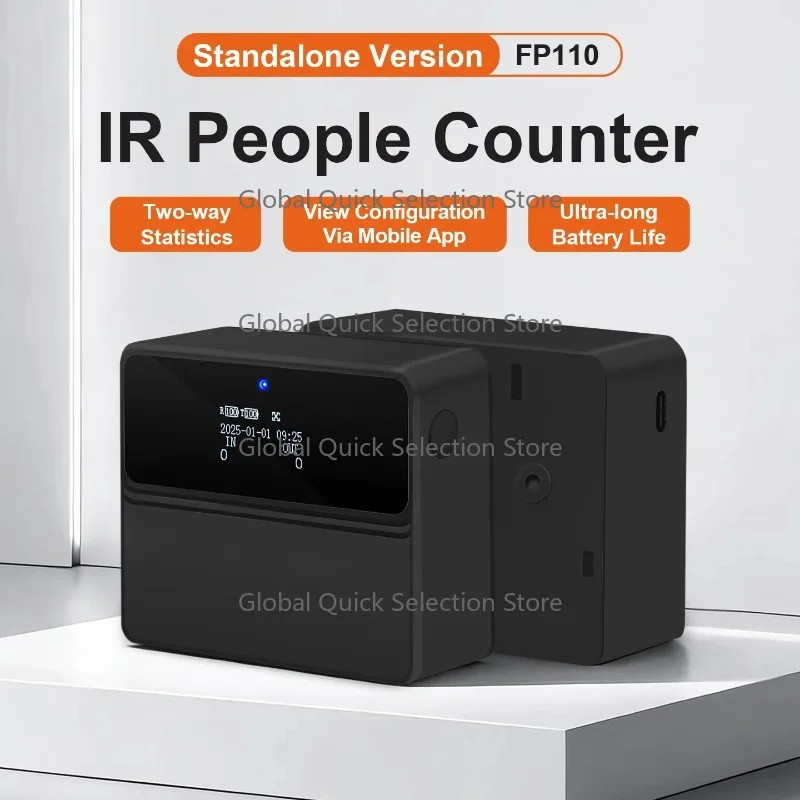 FP110 visitor counter people counter system  inf-rared people counter sensors retail traffic counting