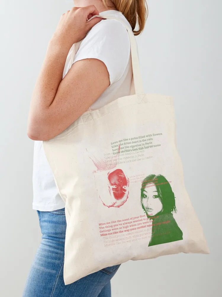 

Beabadoobee Ceilings lyrics Tote Bag shopper bag woman Canvas bag for beach personalized tote