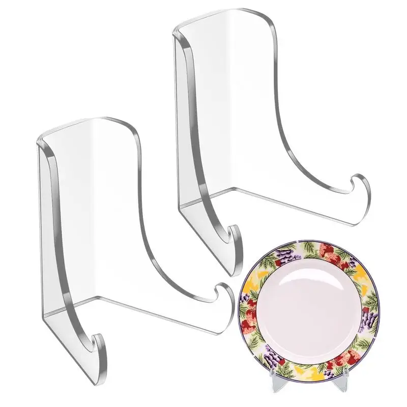 

Прозрачный мольберт-подставка для дисплея, 2X прозрачный декоративный стабильный держатель рамки, стабильный дисплей для рисования фотографий, фотоизображение для дома