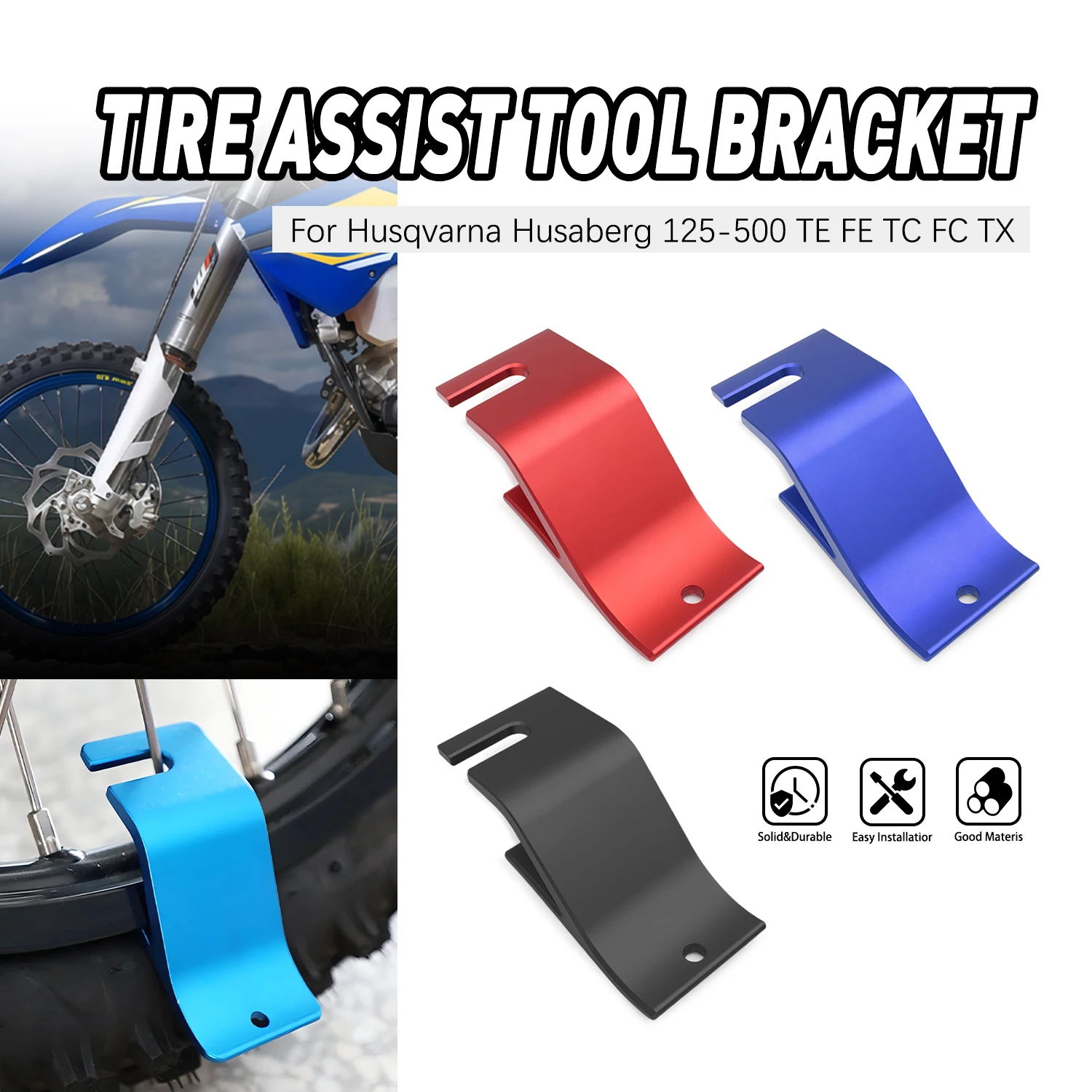 

For Husqvarna KTM Honda Suzuki Kawasaki Yamaha BETA GasGas Motocross Universal CNC Tire Tool Lever Spoon Axle Wrench Tire Change