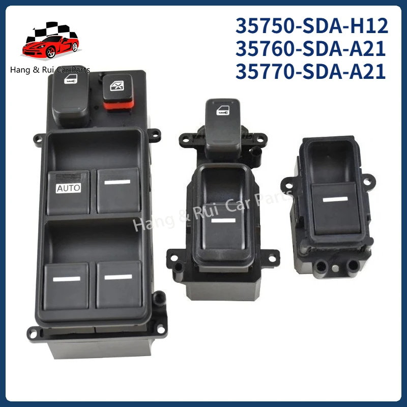 

35750-SDA-H12 35770-SDA-A21 35760-SDA-A21 For Honda Accord 2003-2007 Door Lock Electric Power Window Master Switch Button