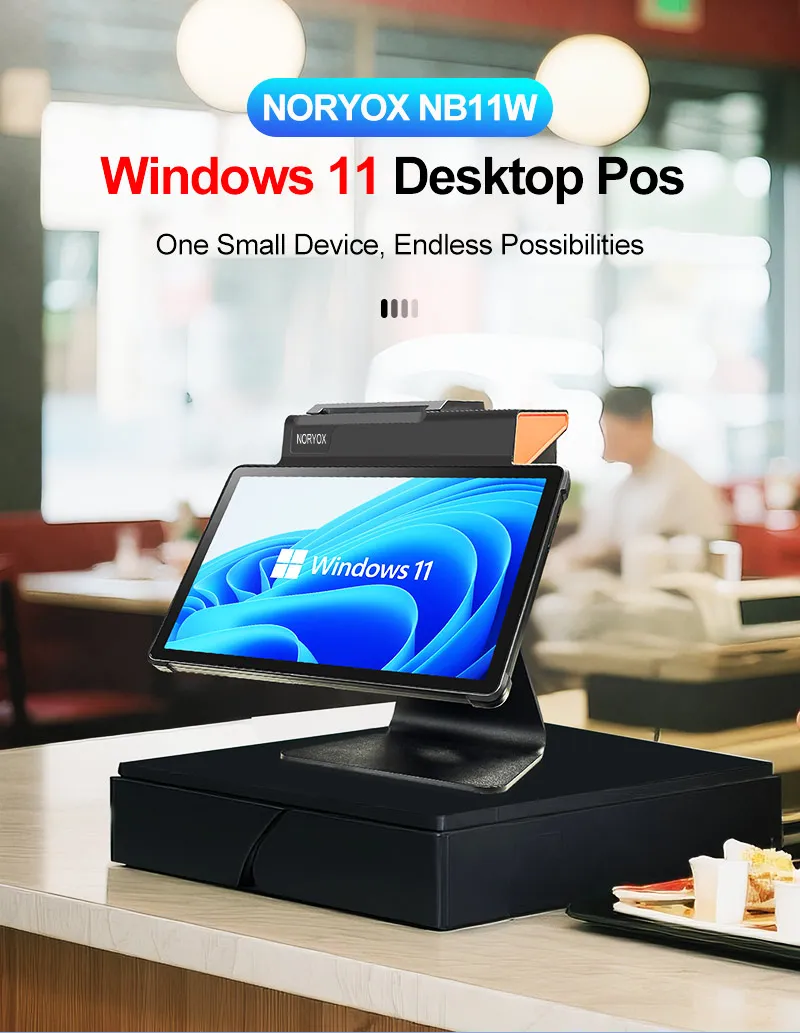 NORYOX NB11W POS محطة شاشة تعمل باللمس المدمج في 1D/2D ماسح الباركود جديد 4G اللاسلكية واي فاي BT طابعات المساعد الشخصي الرقمي المحمولة ويندوز 11 #6