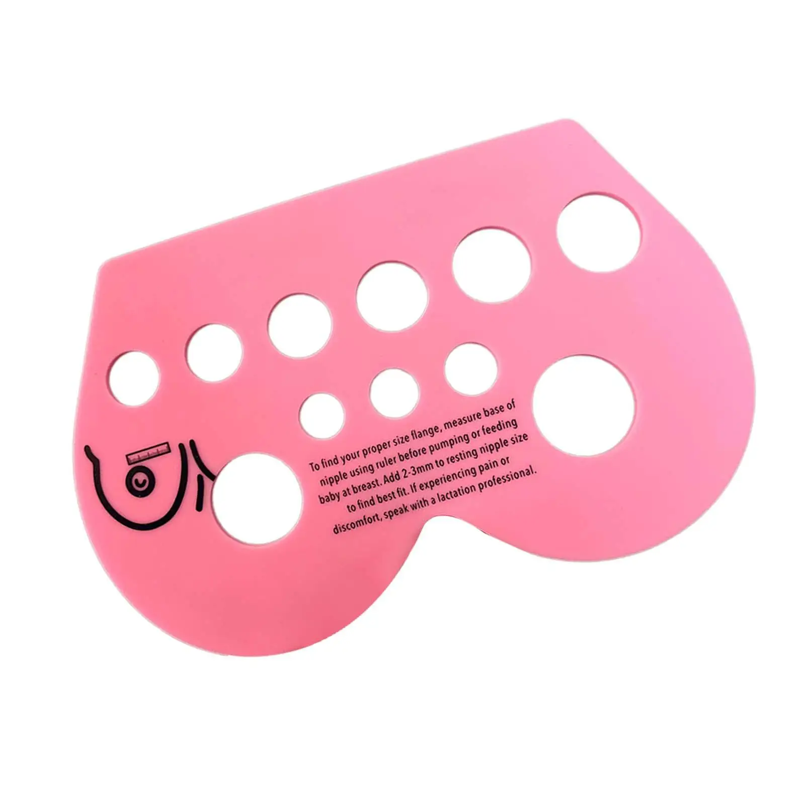 Nipple Ruler for Flange Sizing Breast Nipple Size Ruler,Easy to Use,Nipple Measurement Tool for New Mother for Nursing